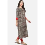 Generic Women's Casual 3/4 th Sleeve Printed Cotton Kurti (MultiColor) - Image 3