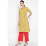 Women's Floral Kurti Set - Angle 3