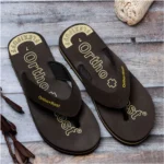 Generic Unisex Rubber Comfortable Orthopedic Doctor Slipper and Flip Flops (Brown) - Image 2