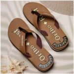 Generic Unisex Rubber Comfortable Orthopedic Doctor Slipper and Flip Flops (Brown) - Image 2