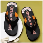 Generic Unisex Rubber Comfortable Orthopedic Doctor Slipper and Flip Flops (Black) - Image 2