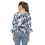 Generic Women's Cotton Blend Solid 3-4 Sleeve Top (White) - Image 5