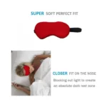 Generic Solid Lycra Foam Eyemasks (Red) - Image 2