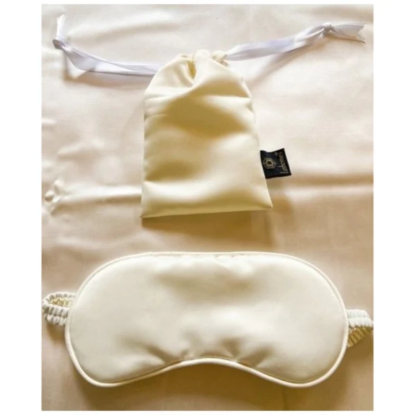 Generic Solid Satin Silk Eyemasks (Cream)