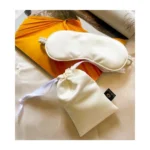 Generic Solid Satin Silk Eyemasks (Cream) - Image 4