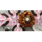 Generic Checked Cotton Table Runners (Baby Pink) - Image 3