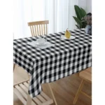 Generic Checked Cotton Checks Table Cloth (Black)