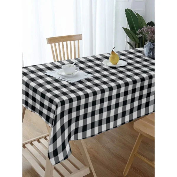Generic Checked Cotton Checks Table Cloth (Black)