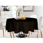 Generic Solid Cotton Plain Table Cloth (Black)