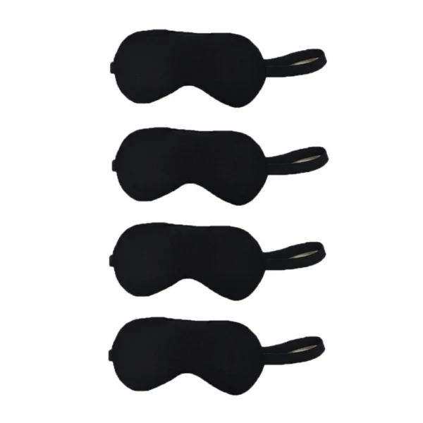 Generic Solid Lycra Foam Eyemasks (Black)