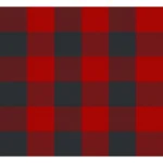 Generic Checked Cotton Table Runners (Red & Black) - Image 2