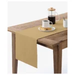 Generic Ribbed Cotton Table Runners (Beige)