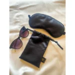 Generic Solid Satin Silk Eyemasks (Black) - Image 4