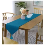 Generic Solid Cotton Table Runners (Blue)
