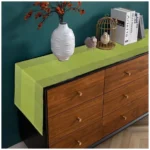 buy green cotton table runner