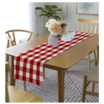 Red Cotton Table Runner