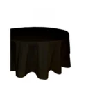 Generic Solid Cotton Plain Table Cloth (Black) - Image 2