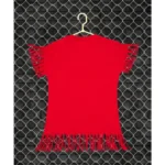 Generic Girl's Casual Short Sleeve Printed Cotton T Shirt (Red) - Image 3