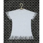 Generic Girl's Casual Short Sleeve Printed Cotton T Shirt (Grey) - Image 3