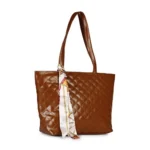 Generic Women's Polyurethane Textured  Shoulder Bag (Dark Brown) - Image 4