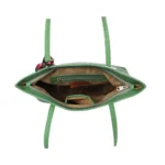 Generic Women's Polyurethane Textured, Croc Shoulder Bag (Green) - Image 2