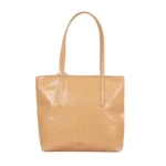 Generic Women's Polyurethane Textured, Croc Shoulder Bag (Yellow) - Image 3