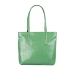 Generic Women's Polyurethane Textured, Croc Shoulder Bag (Green) - Image 3