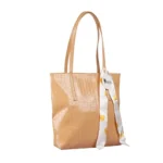 Generic Women's Polyurethane Textured, Croc Shoulder Bag (Yellow) - Image 4