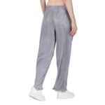 Generic Women's Casual Cotton Blend Striped Bottomwear (Grey) - Image 3