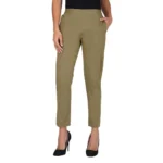 Women's Green Cotton Trousers