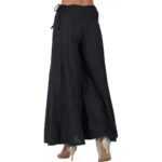 Generic Women's Casual Cotton Solid Palazzo (Black) - Image 3