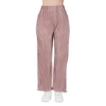 Generic Women's Casual Cotton Blend Striped Bottomwear (Pink) - Image 3