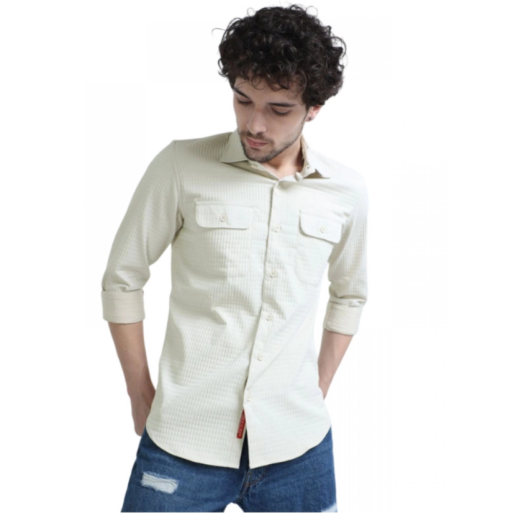 53677642998_07902d479f_o_d-1000x1000-1.webp Generic Men's Casual Full Sleeve Striped Cotton Blended Shirt (Cream) - Image 1