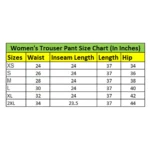 Womens Navy Denim Trousers - Angle 2