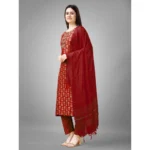 Maroon Kurti Set for Women - Angle 6