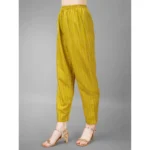 Yellow Rayon Kurti Set - Angle 2