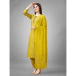 Yellow Rayon Kurti Set - Angle 6