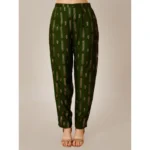 Generic Women's Casual 3-4 th Sleeve Embroidery Rayon Kurti Pant Set (Green) - Image 2