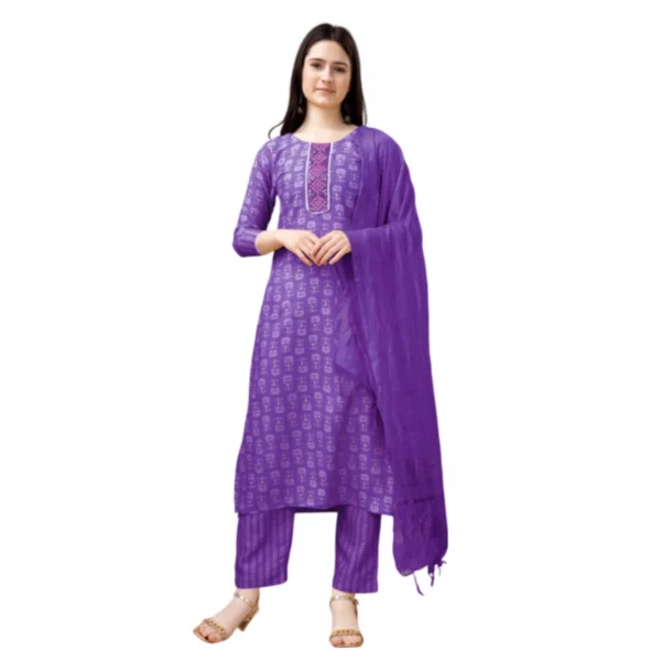 Purple Kurti Set for Women