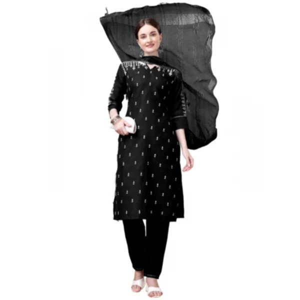 Womens Black Kurti Set