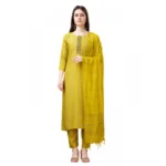 Yellow Rayon Kurti Set