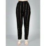 Black Rayon Kurti Set - Angle 2