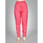 Generic Women's Casual 3-4 th Sleeve Embroidery Rayon Kurti Pant Set (Pink) - Image 2