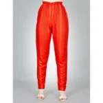 Generic Women's Casual 3-4 th Sleeve Embroidery Rayon Kurti Pant Set (Orange) - Image 2