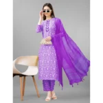 Womens Rayon Kurti Set - Angle 4