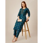 Women's Rayon Kurti Set - Angle 3
