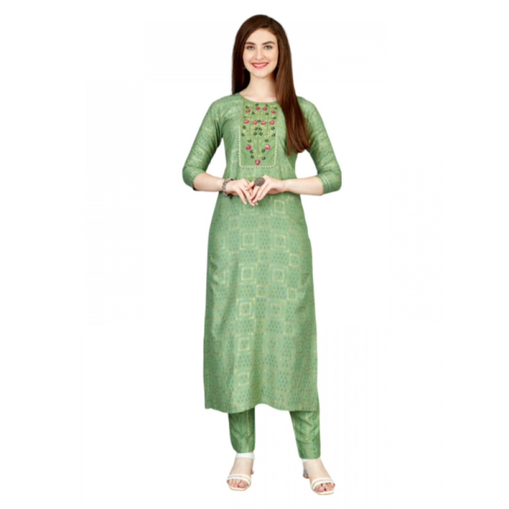 rayon kurti pant set
