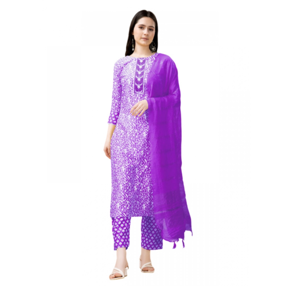 Womens Rayon Kurti Set