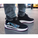 Generic Men's Solid Synthetic Casual Shoes (Blue) - Image 2