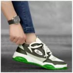 Generic Men's Solid Synthetic Casual Shoes (Green) - Image 2